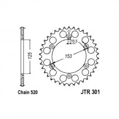 Зірка задня JT Sprockets JTR301.45