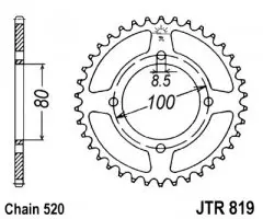 Зірка задня JT Sprockets JTR819.37