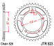 Зірка задня JT Sprockets JTR823.49