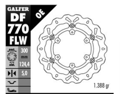 Диск гальмівний GALFER DF770FLW