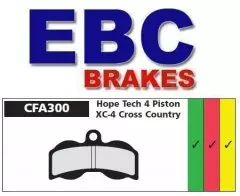 Колодки гальмівні дискові EBC CFA300HH