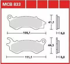 Колодки гальмівні дискові LUCAS MCB833