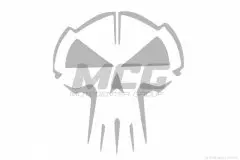 Наклейка декор SKULL (10x10) сіра (HQ5G)