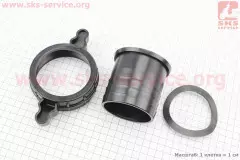Перехідник мотопомпи з фланця на шланг, пластмасовий к-кт 3шт, 3"(74mm) (Китай)