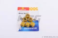 Ролики варіатора 6шт. 4T GY6 125/150 18*14 - 16,0г, (жовті), (DONGXIN)