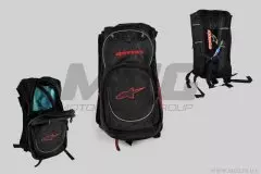 Рюкзак ALPINESTARS (mod-B-5, поилка, термобарьер, черно-красный), (Китай), Чорний/Червоний