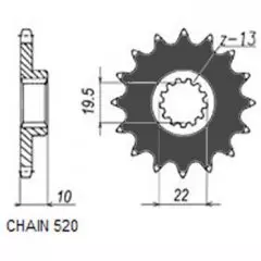 Зірка передня Sunstar SS 32315