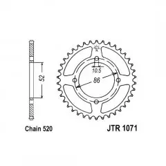 Зірка задня JT Sprockets JTR1071.30
