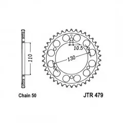 Зірка задня JT Sprockets JTR479.42