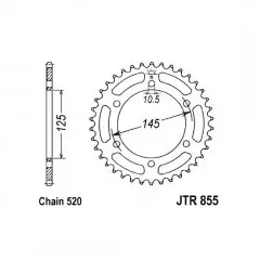 Зірка задня JT Sprockets JTR855.48