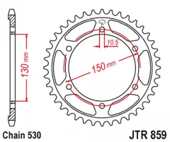 Зірка задня JT Sprockets JTR859.48