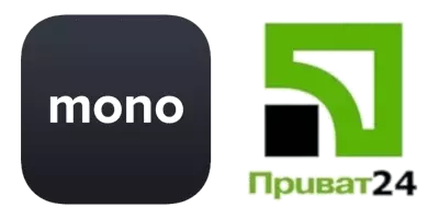 Приймаємо оплату через Mono або Privat24