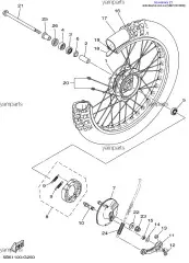 Болт-ось колеса (5B6-25181-00-00)