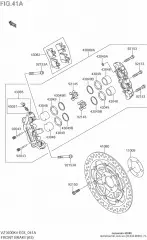Caliper assy vz1600 (KK430-80001-7GN)