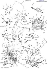 Накладка стекла левая (59C-2842A-00-00)