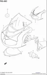 Cover cowl tl1000r (94457-02FA0-000)