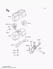 Кришка,лічильник корпус KLX650-C1 (140901303)