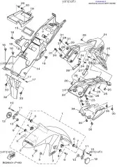 Наклейка, YAMAHA (DPBMC) (1WD-F153E-20-00)