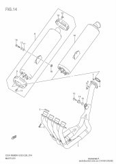 Exhaust comp gsx-r60 (14100-29G00-000)