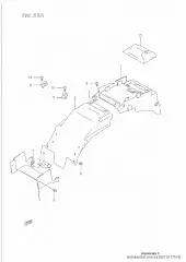 Fender rear upper (63113-17E10-000)