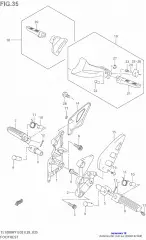 Footrest, pillion tl (43600-02FA0-000)