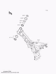 Рама-COMP,P.SILVER KLX110CAF (321600501458)