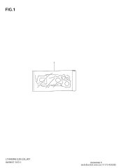 Gasket, head cover l (11173-45G00-000)