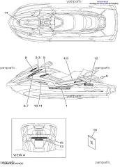 Наклейка C (F3X-U417M-B0-00)