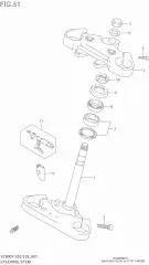 Head steering stem (51311-48E00-000)