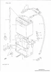 Holder comp,battery (41540-48C00-000)