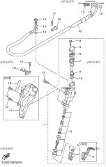 Крепление толкателя цилиндра (1DX-27222-00-00)
