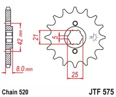 Зірка передня JT Sprockets JTF575.14