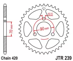 Зірка задня JT Sprockets JTR239.36