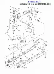Хомут (3GM) :: HOSE CLAMP ASSY(3GM) (90450-38040-00)