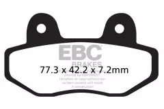 Колодки гальмівні дискові EBC FA622R