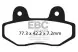 Колодки гальмівні дискові EBC FA622R