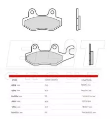 Колодки гальмівні дискові BREMBO 07YA22SP