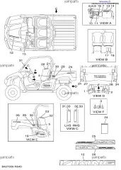 Наклейка предупредительная (франц.) (1XD-K8483-10-00)