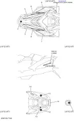 Наклейка предупредительная (8HF-77763-S0-00)