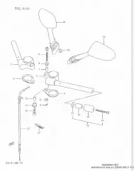 Mirror,rear view,l g (56600-40C11-0NE)