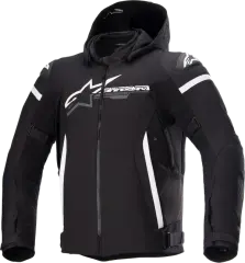 Мотокуртка Alpinestars Zaca Waterproof, Чорний/Білий, XXXXL