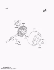 Гайка,MAGNETO ROTOR KSF400-A1 (92210S107)