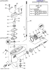 Прокладка пластины помпы (6EG-G5315-00-00)