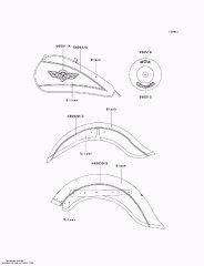 PATTERN,RR FENDER,LH VN800-B5 (560631484)