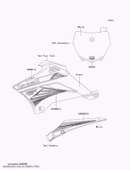 PATTERN,SHROUD,LWR,LH KLX110CE (560692903)
