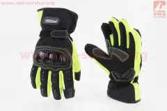 Моторукавички Mad Bike теплі, Чорний/Жовтий, M