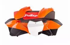 Комплект пластику POLISPORT 90620, Помаранчевий/Чорний