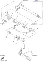 Резинка Педали Переключения Скоростей :: COVER, CHANGE PEDAL (1W6-18113-00-00)