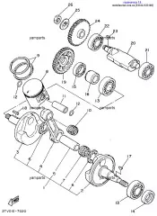 Сальник (43G) :: OIL SEAL(43G) (93102-25331-00)