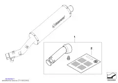 Комплект вставки глушителя (77118525342)